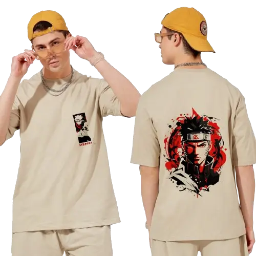 Naruto Beige oversized t-shirt