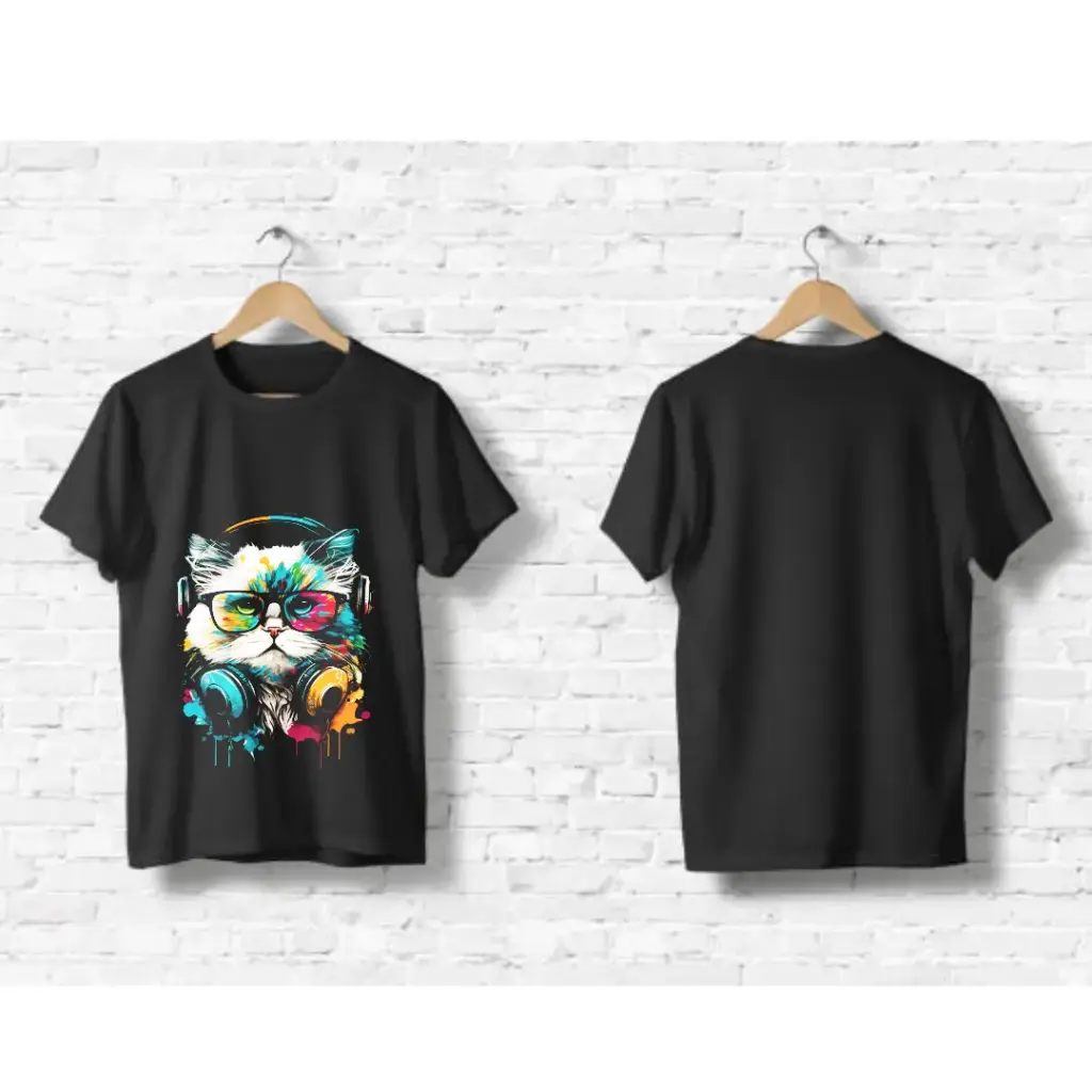 Cat Black regular t-shirt