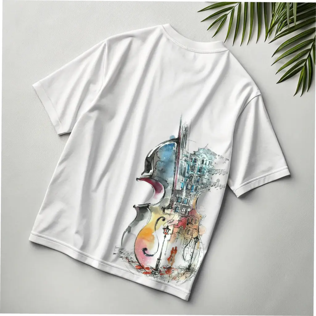 Artistic Guitar oversized t-shirt