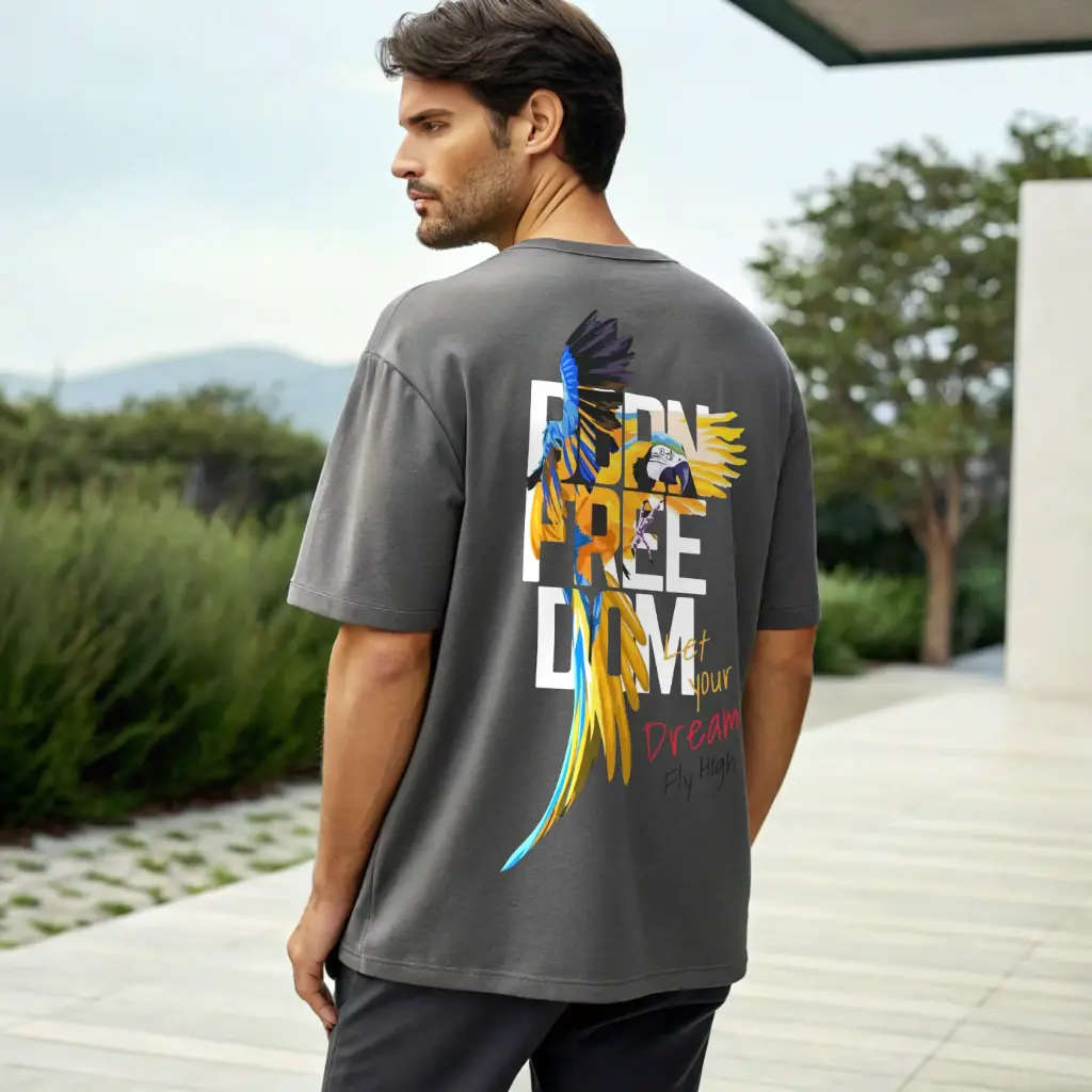 Freedom Grey Oversized T-shirt